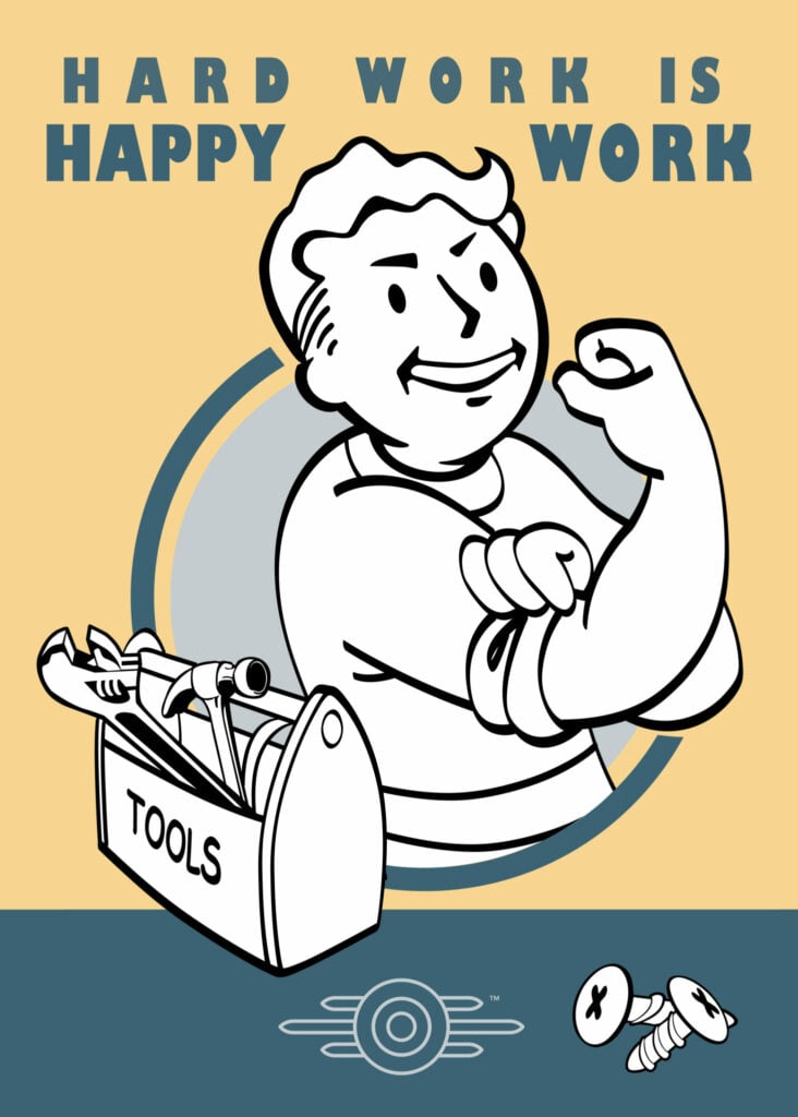 Hard Work Happy Work Poster