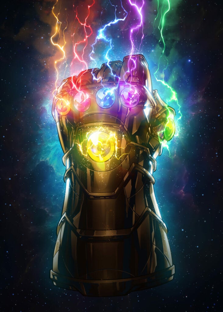Infinity Gauntlet Glow Poster