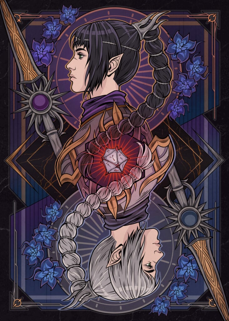 Shadowheart Duality Card Poster