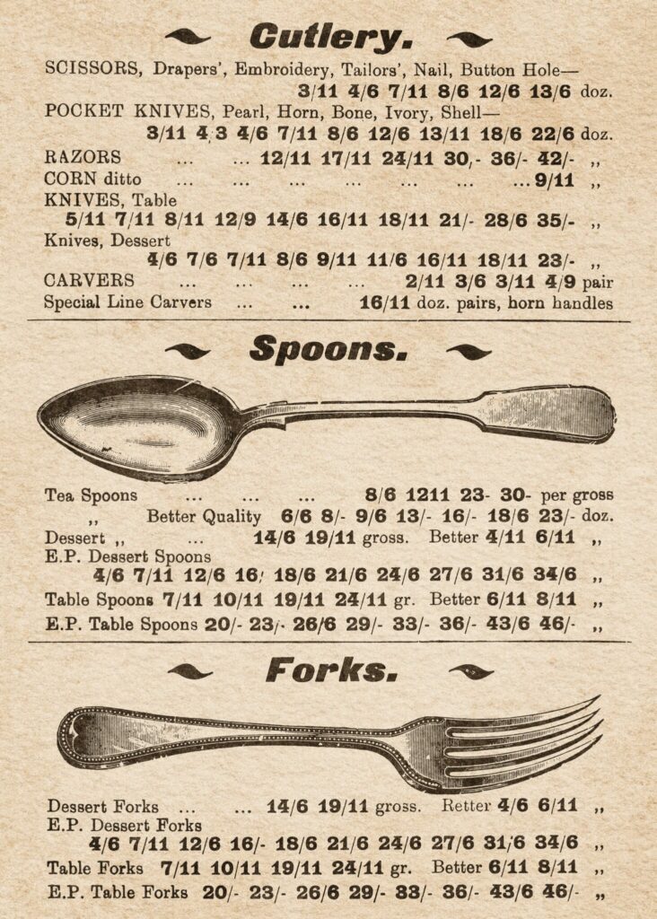 Cutlery Spoons and Forks Poster by Daniel Coulmann